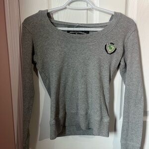 Abercrombie & Fitch Gray Sweatshirt
